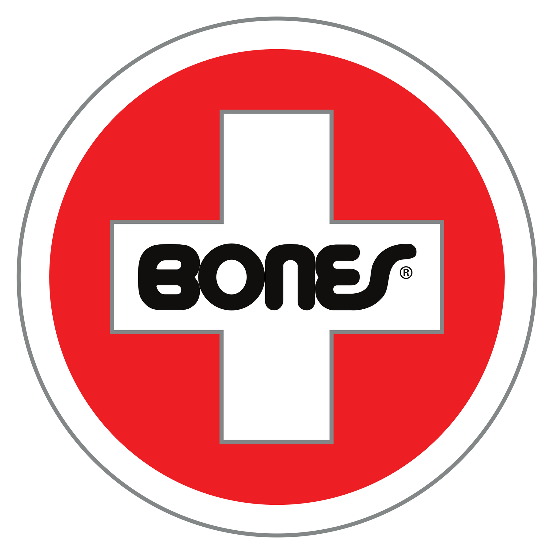 Bones Swiss Circle Logo Sticker