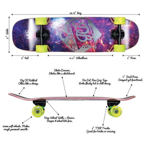 DB Mini Cruiser Skateboard, Complete