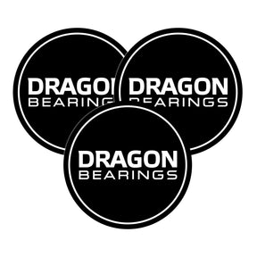 Fireball Dragon Round Stickers 1.5" (3.8cm) - 3 Stickers