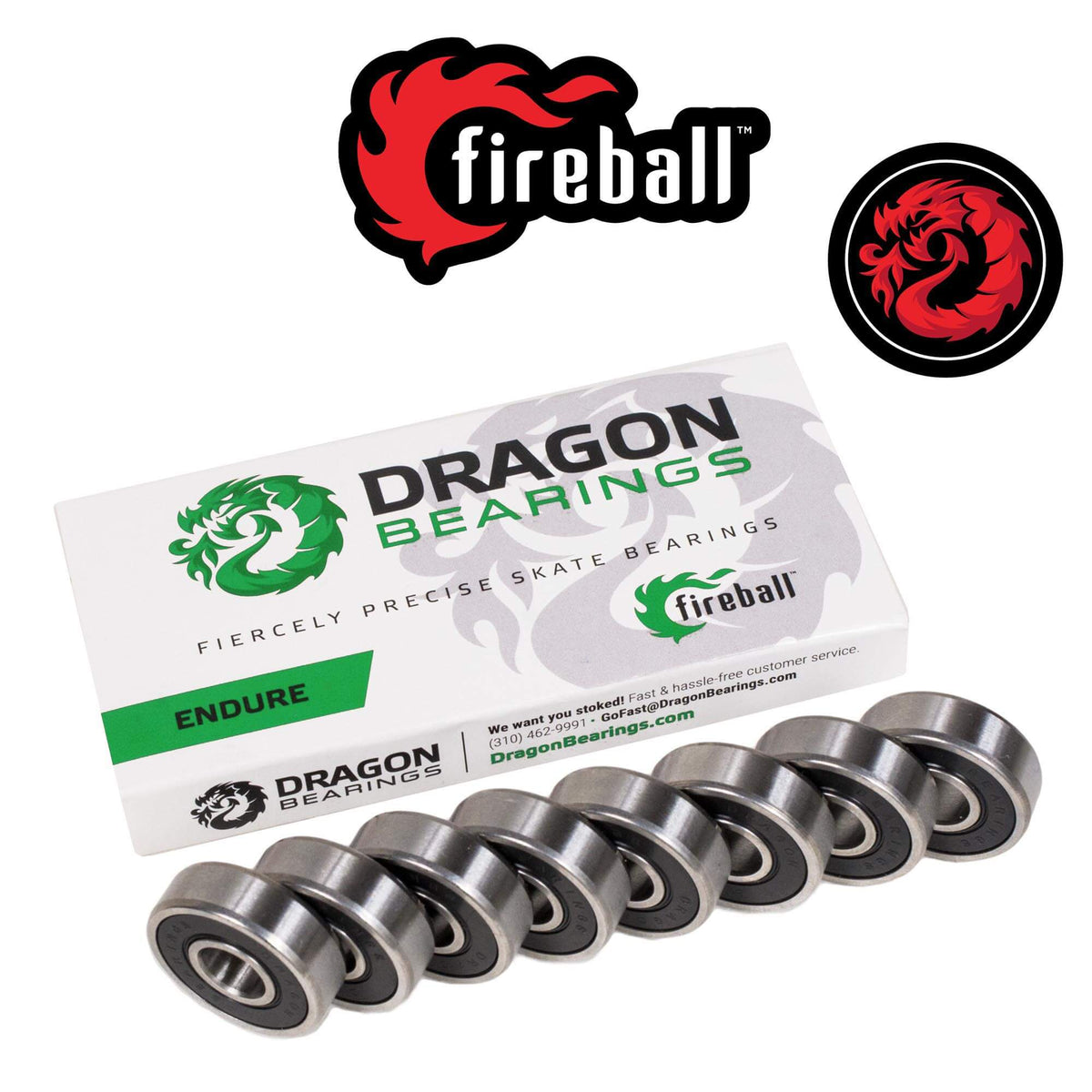 Dragon Bearings for Longboards and Skateboards