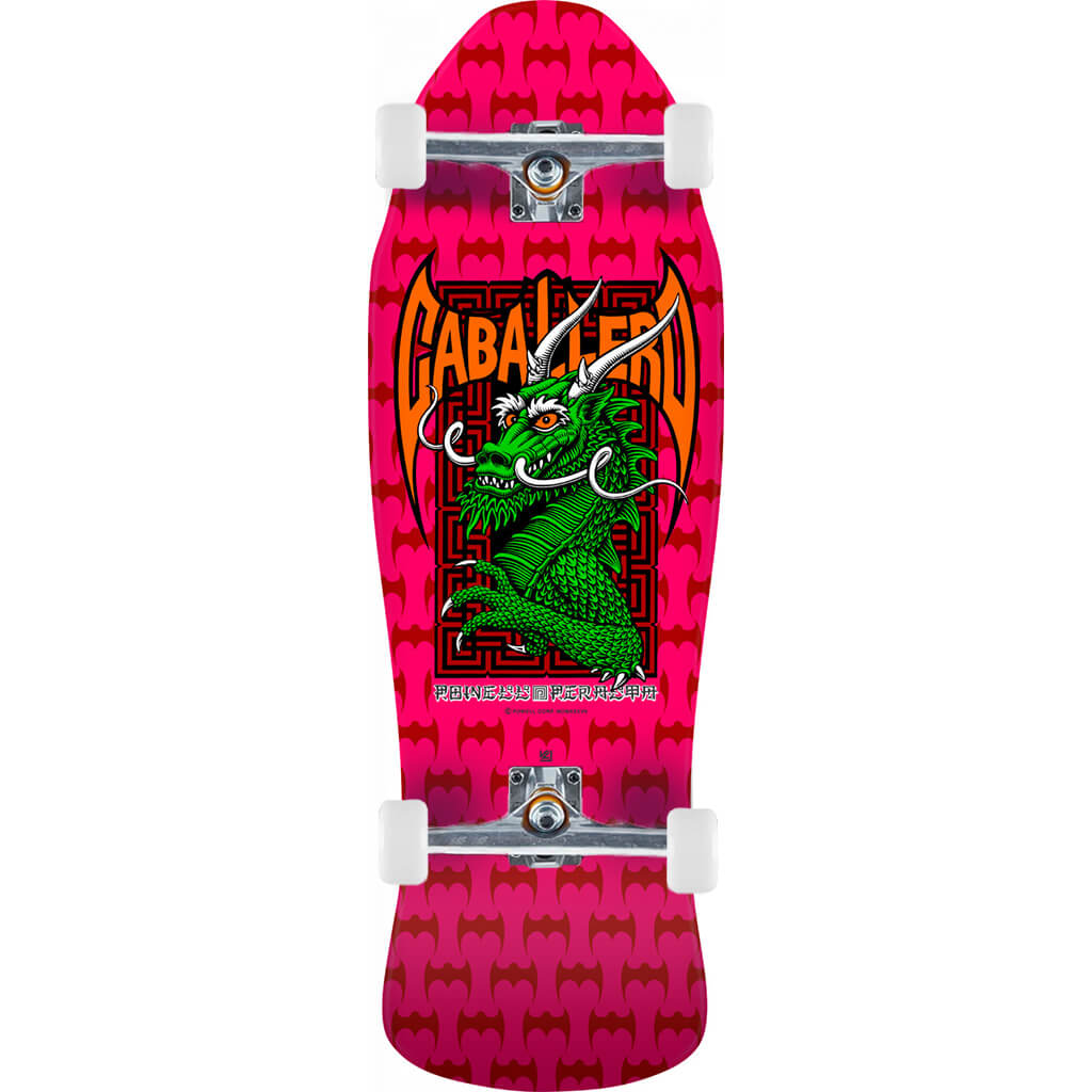 Powell-Peralta Pro Steve Caballero Street Skateboard Complete, Hot Pink, Shape 157, 9.625"