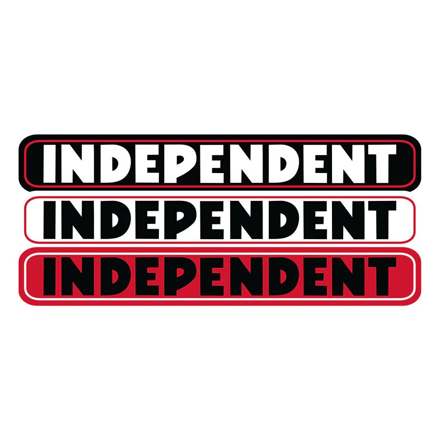 Independent Bar Logo Stickers, All Three Colors