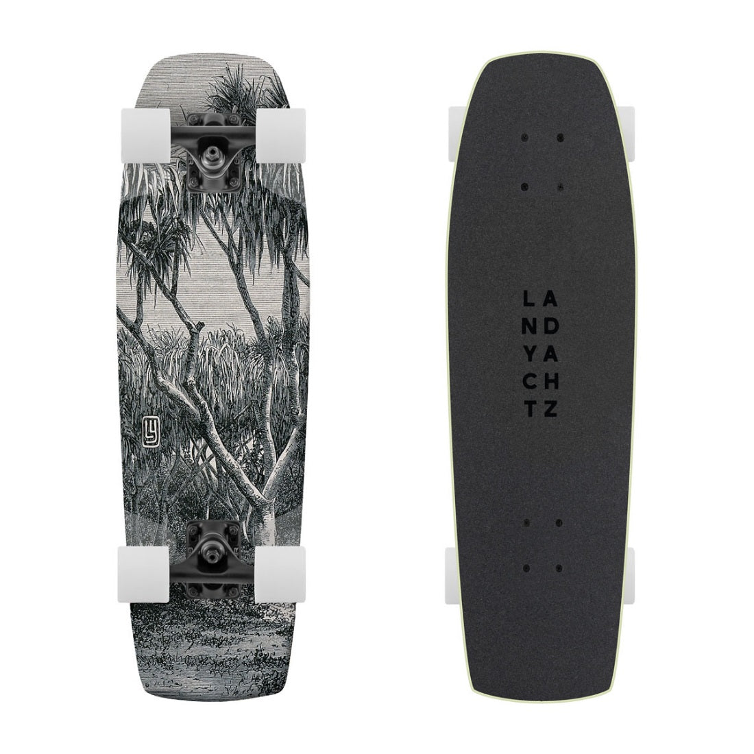 Landyachtz Dinghy Series Skateboard, Coffin Engraving Complete