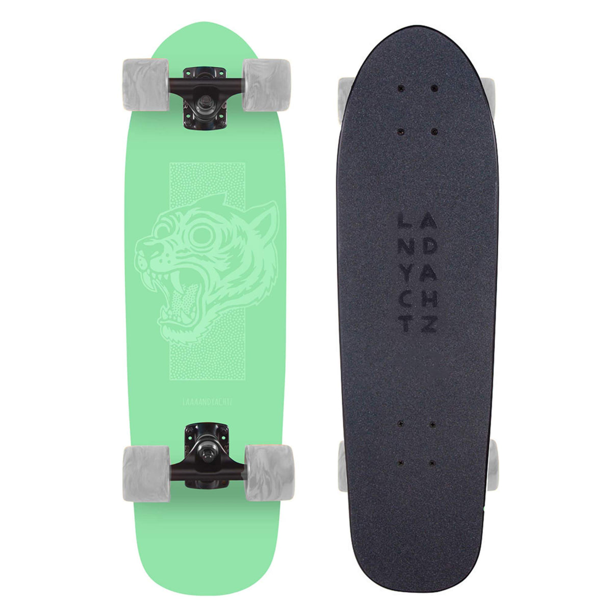 Landyachtz Dinghy Series Skateboard, Green Tiger Complete