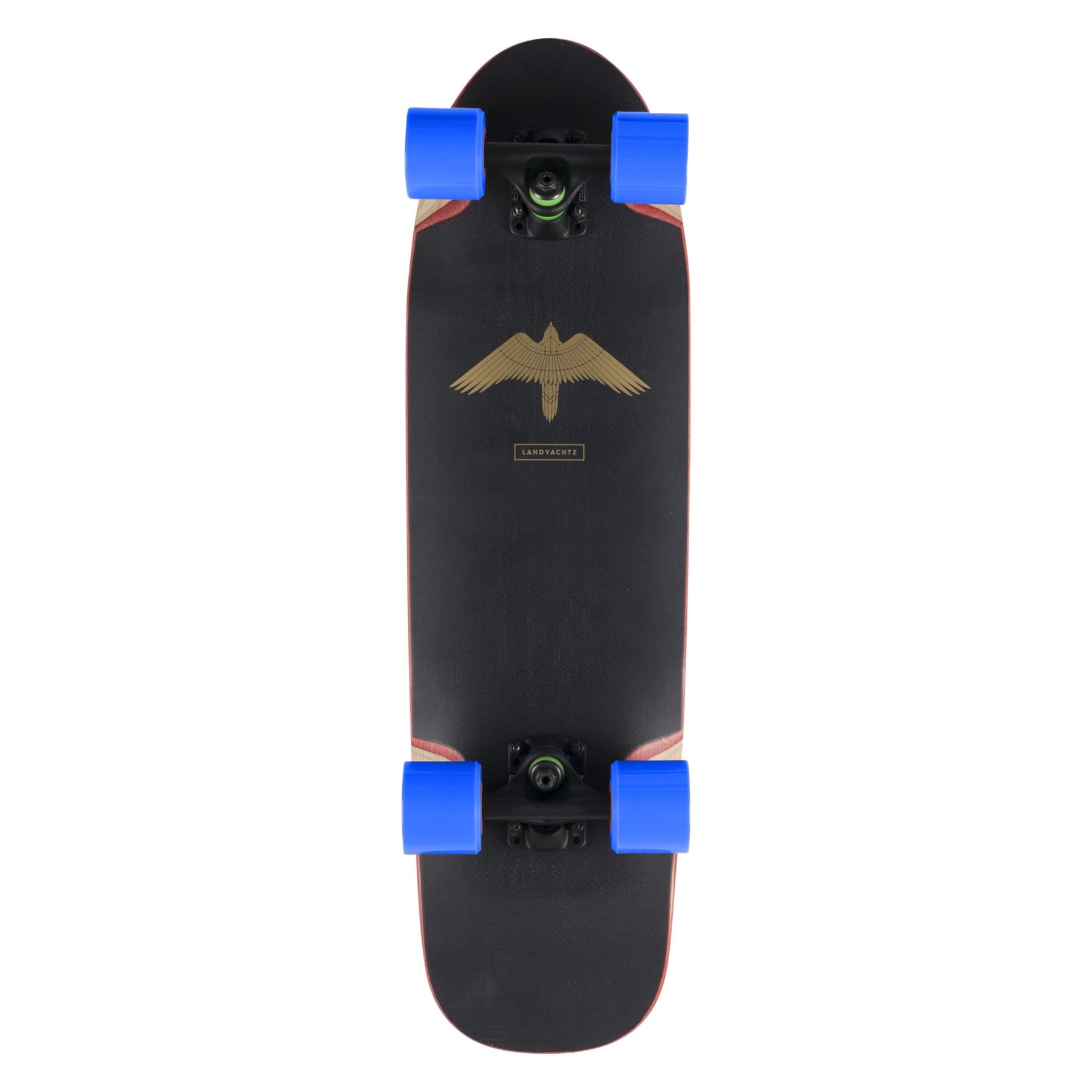 Landyachtz Dinghy Series Skateboard, Turbo Complete with Blue Wheels
