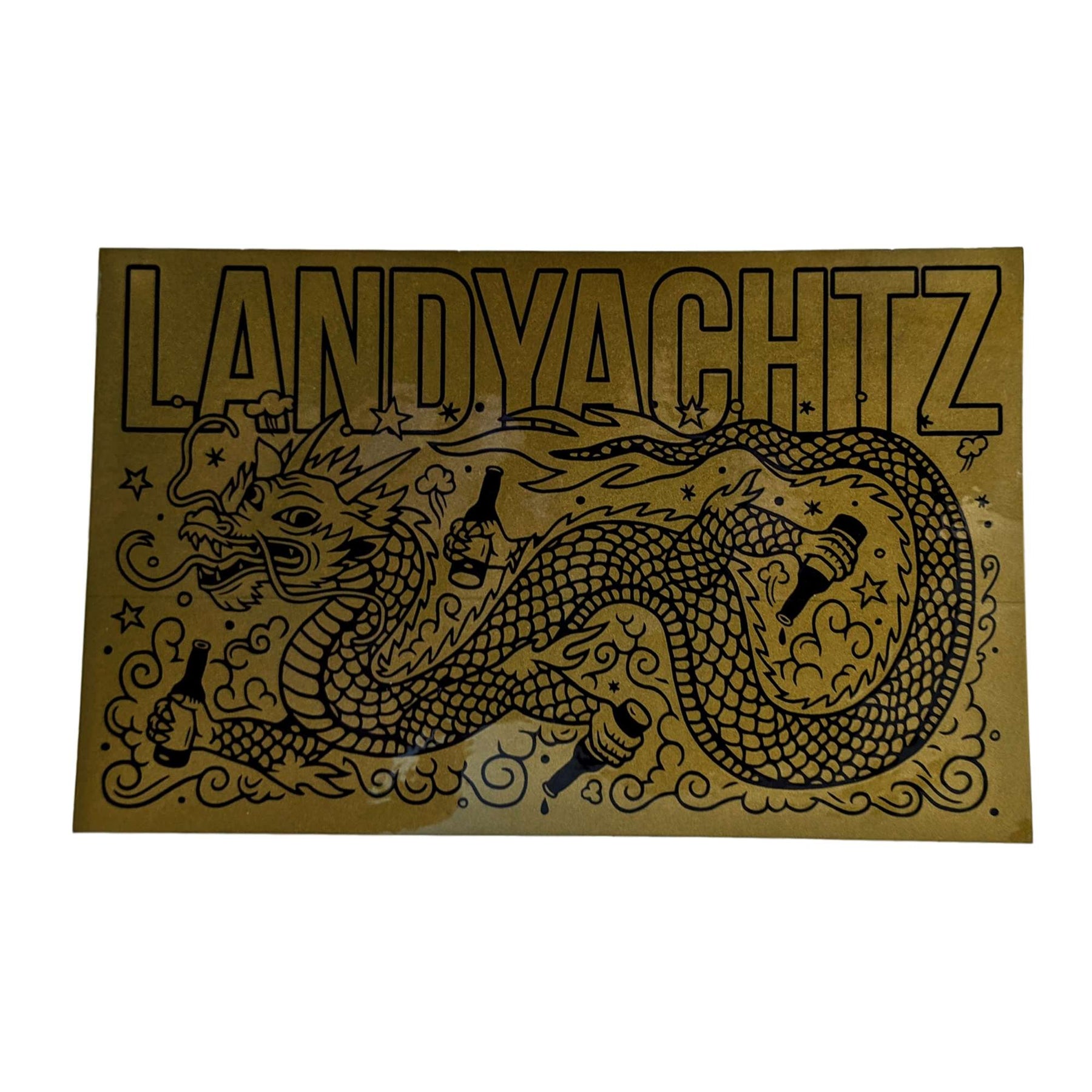 Landyachtz Golden Dragon Sticker