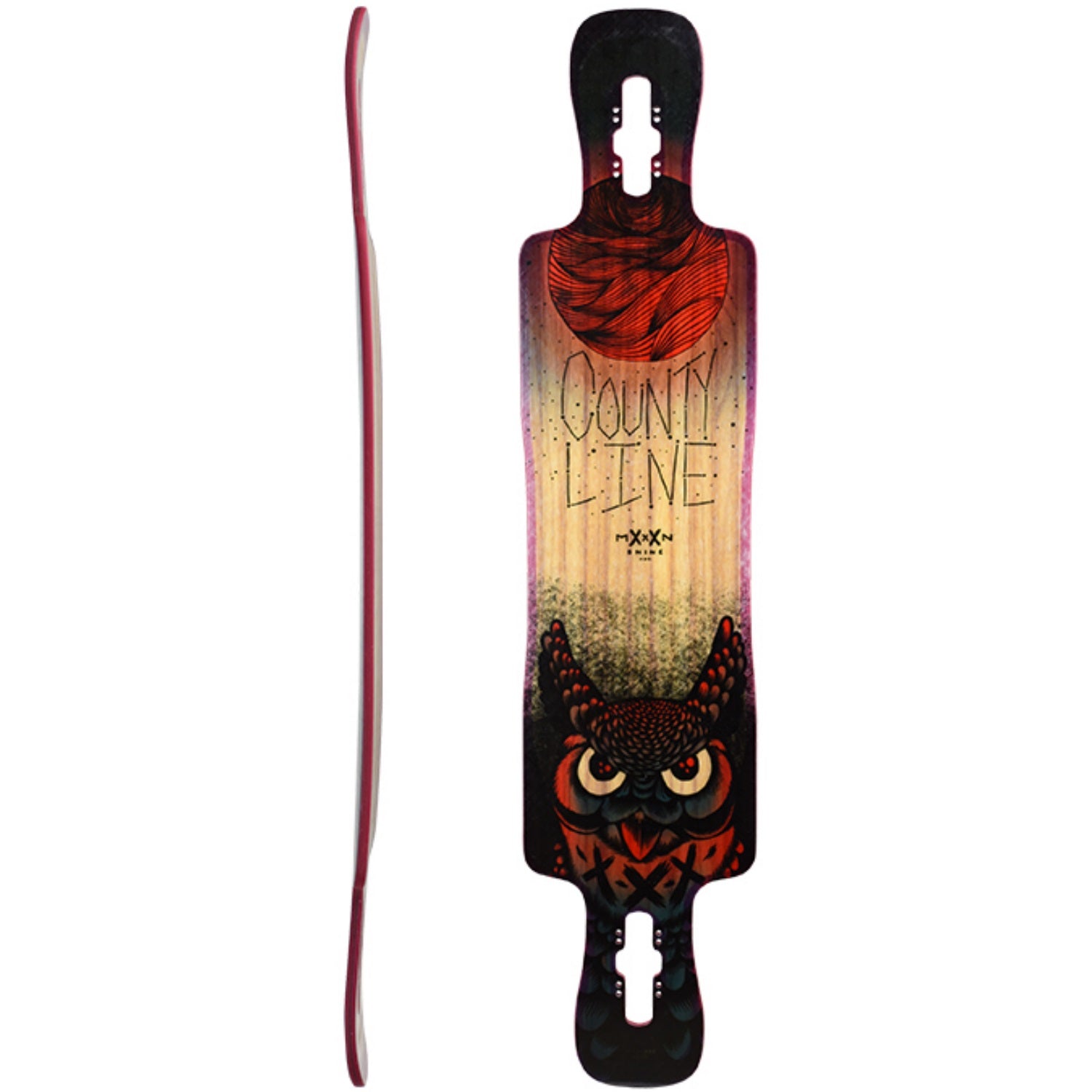 Moonshine County Line Longboard, Deck and Complete