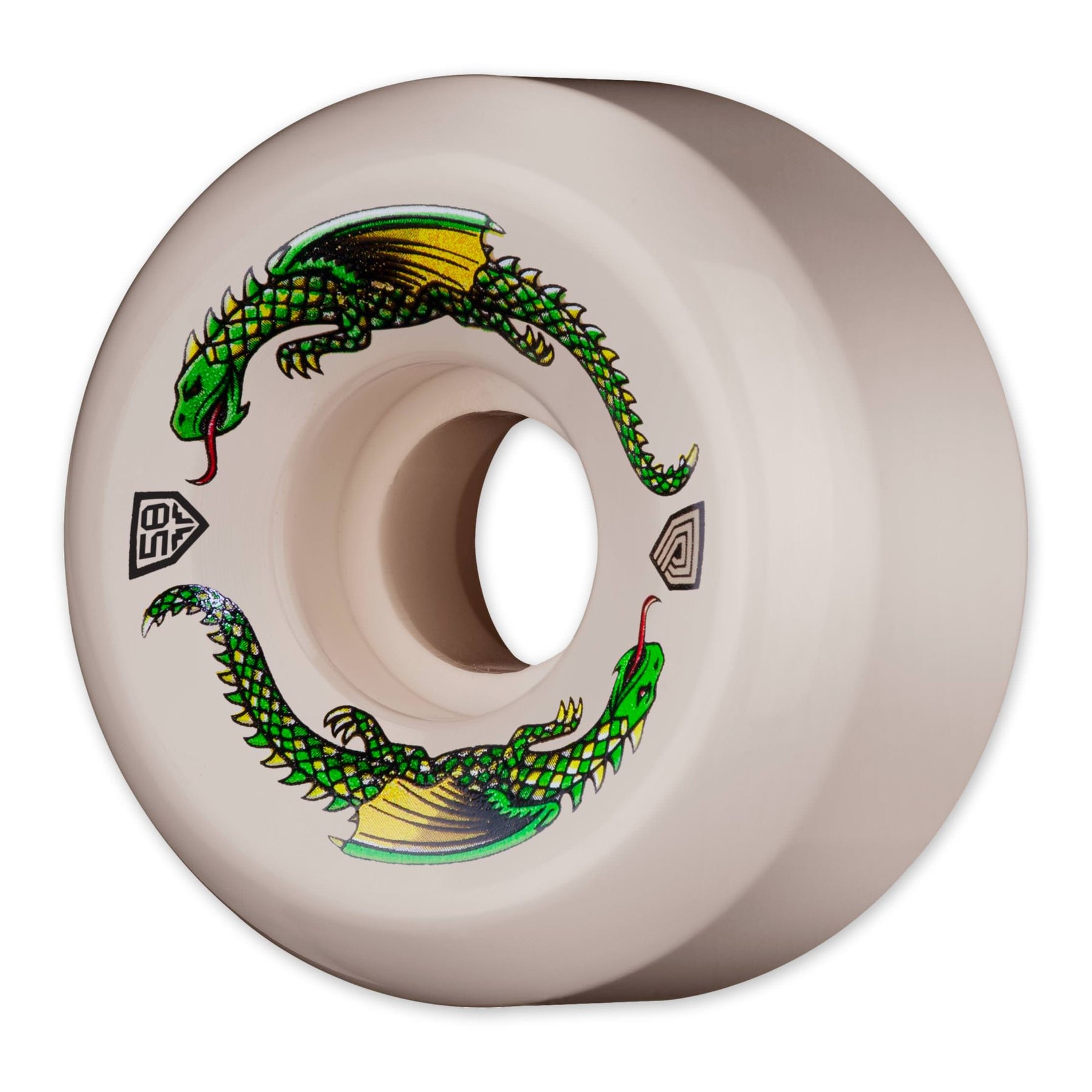 Powell-Peralta Dragon Formula Green Dragon Skateboard Wheels (4 Wheels)