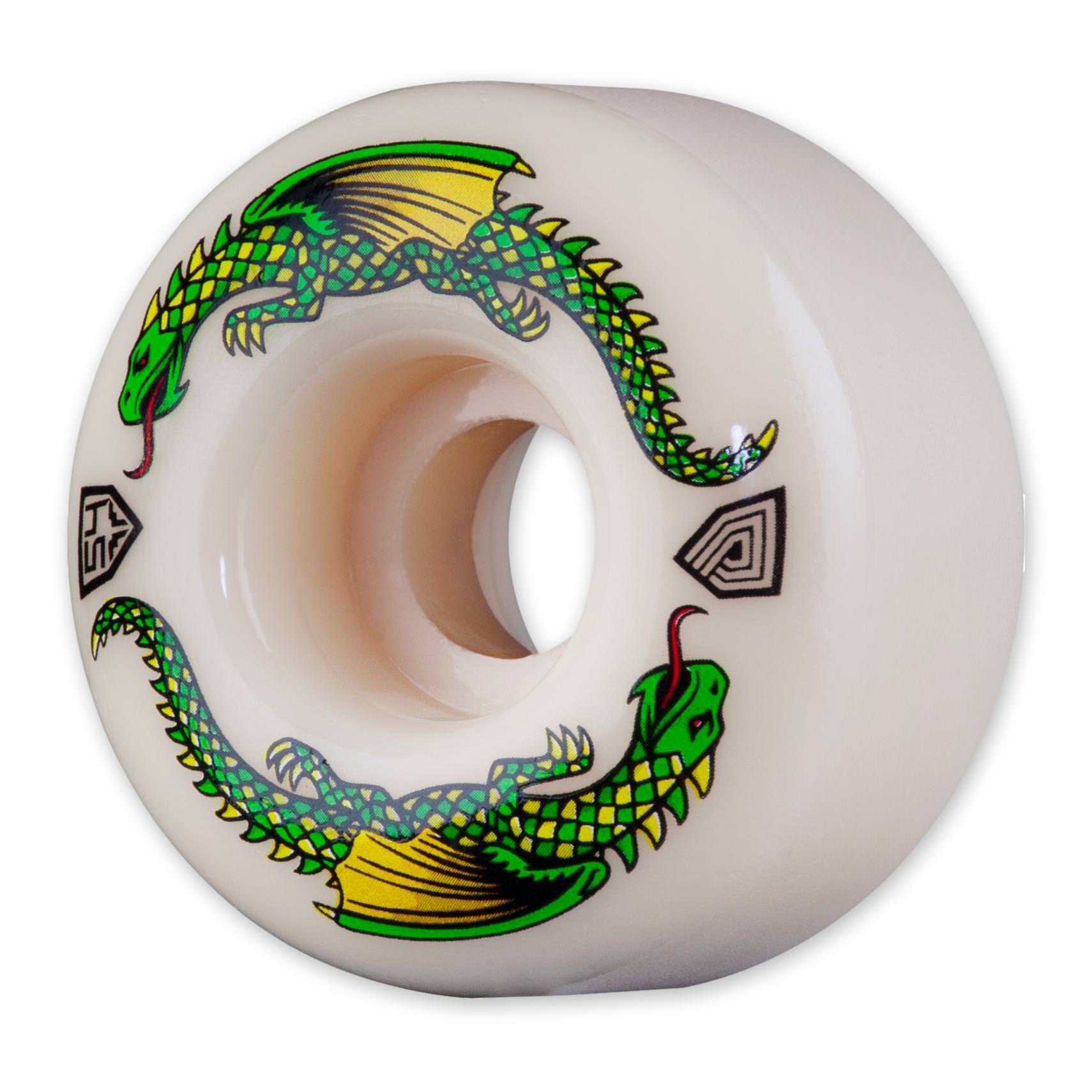 Powell-Peralta Dragon Formula Green Dragon Skateboard Wheels (4 Wheels)