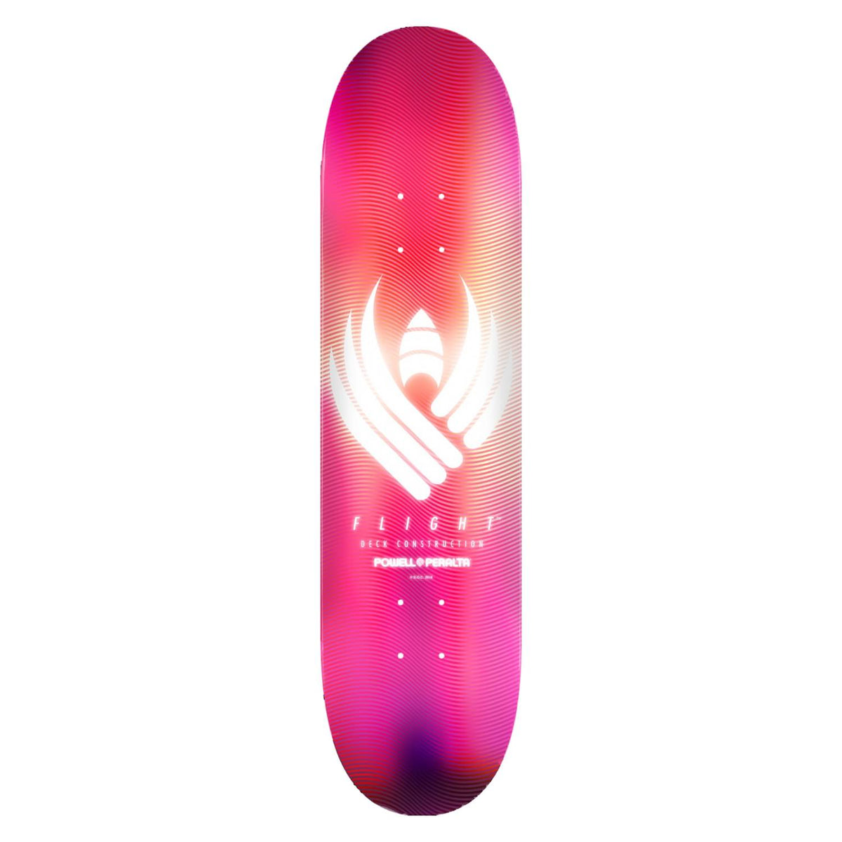 Powell-Peralta Flight Skateboard Deck, Glow Pink, Shape 247, 8.0"