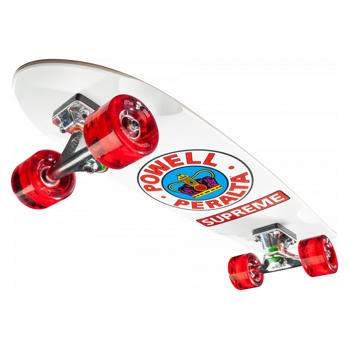 Powell-Peralta Sidewalk Surfer Complete Skateboard, White Supreme