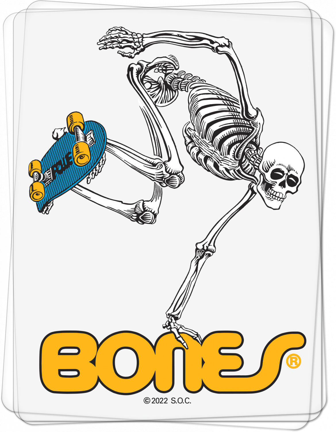 Powell-Peralta Skateboarding Skeleton Sticker