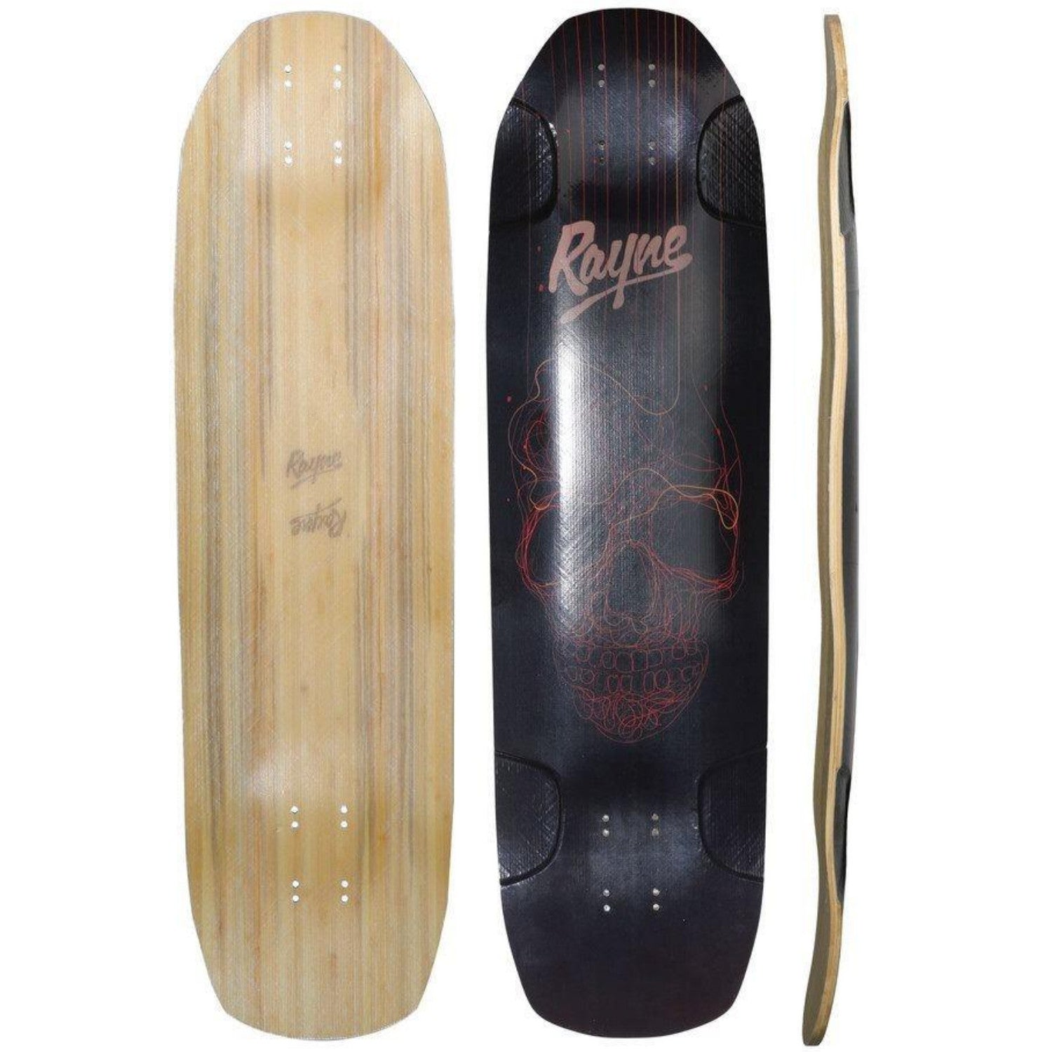 Rayne Darkside Longboard, All Lengths, Deck and Complete