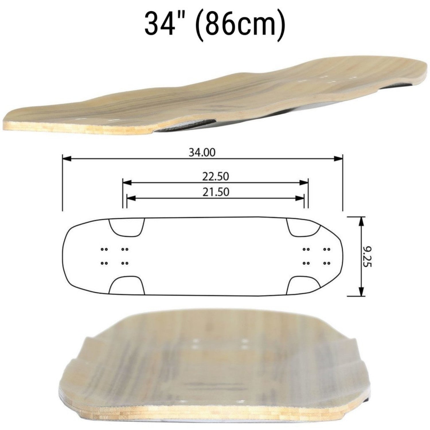 Rayne Darkside Longboard, All Lengths, Deck and Complete