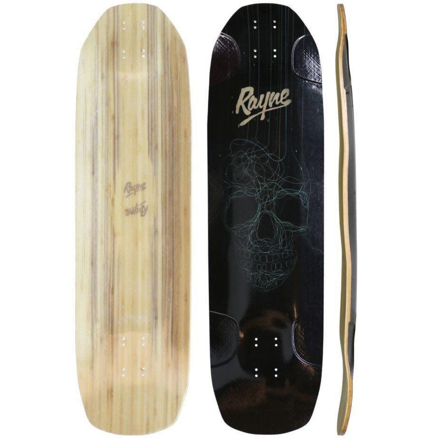 Rayne Darkside Longboard, All Lengths, Deck and Complete