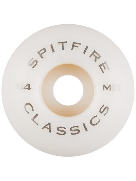 Spitfire Classic Swirl Formula Four Wheels, White/Silver, 54mm/99a
