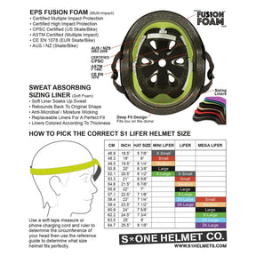 S-One Lifer Helmet, CPSC Certified