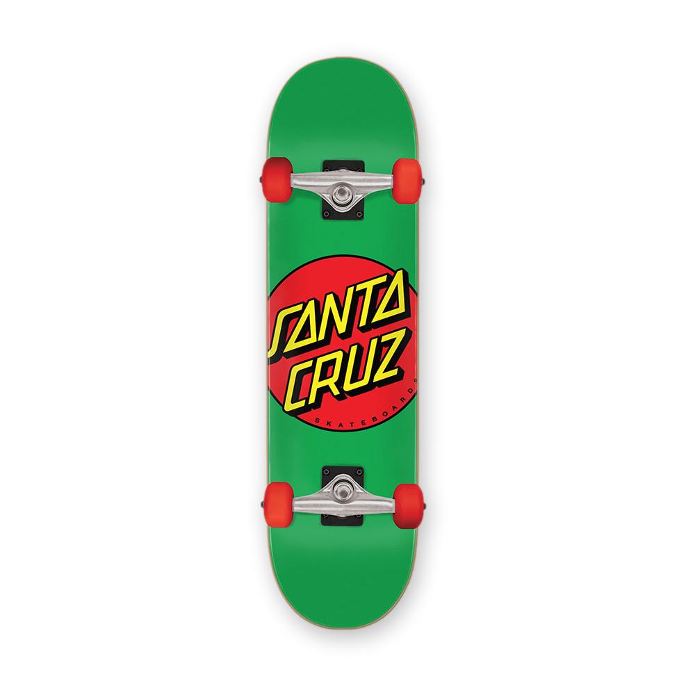 Santa Cruz Classic Dot Green Skateboard Complete 7.8"