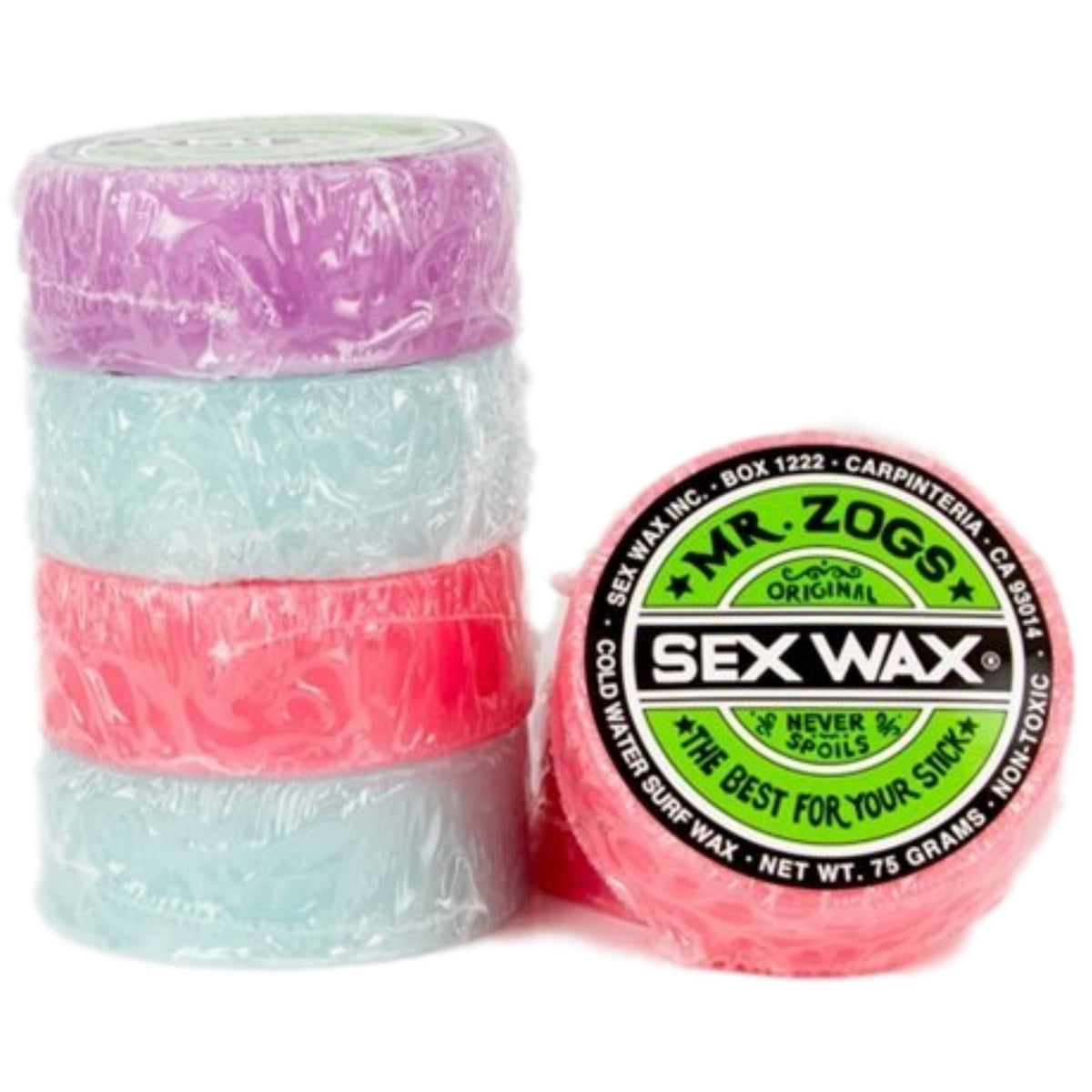 Sex Wax Pot with 3 x Blocks of cold water Sex Wax Surfboard Wax storage pot  - St Vedas Surf Shop
