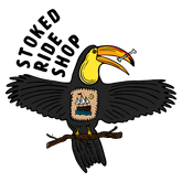 Stoked Ride Shop Sticker, Rad Toucan