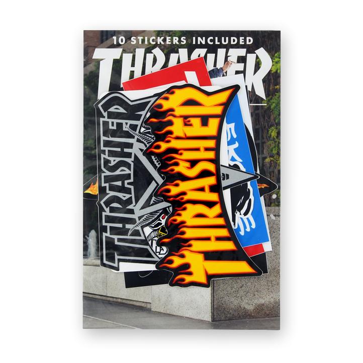 Thrasher Sticker Pack, 10 Stickers